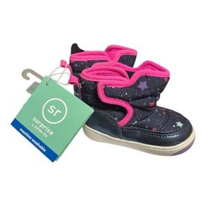 Surprize by Stride Rite Kids' Pink Star Winter Snow Boots
